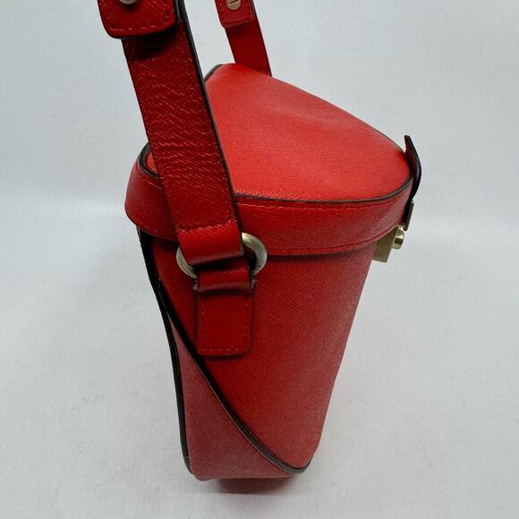 LOEFFLER RANDALL Red Leather Shooter Bag - Picture 7 of 8